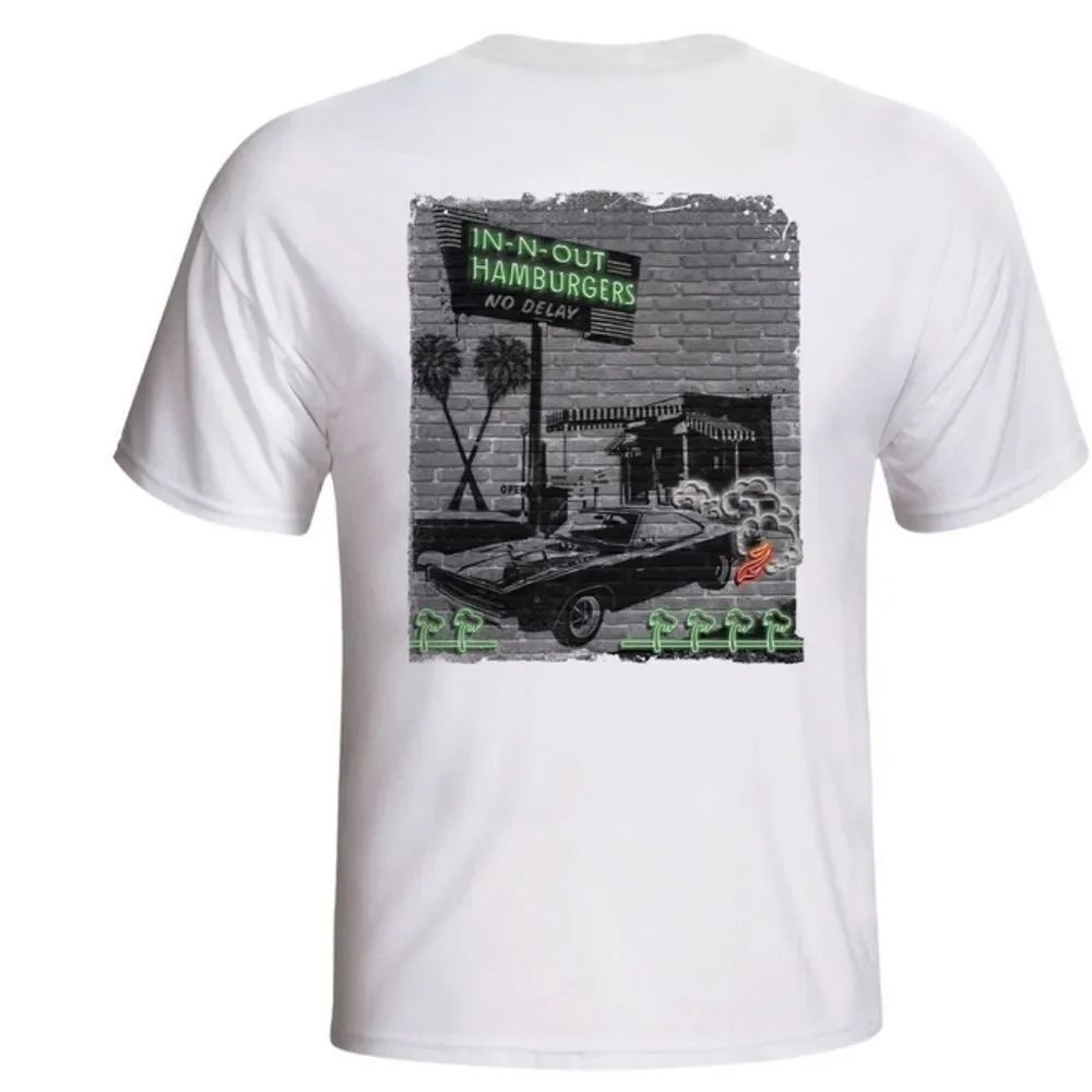 🔹️NIB In-N-Out Burger 2023 White Utah "Quality & Speed" T-shirt Medium